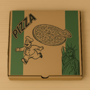 Pizza Box 16" Corrugated Cardboard Kraft Stock Print 50/Bundle