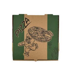 Pizza Box 12" Corrugated Cardboard Kraft Stock Print 50/Bundle