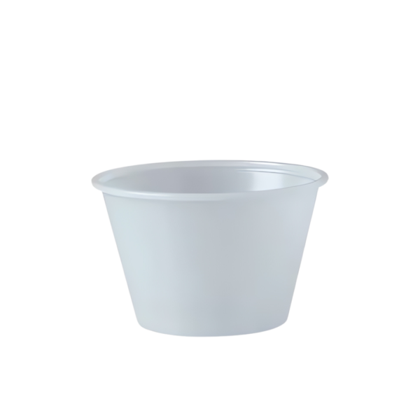 Cup 4 OZ PS Translucent Round Stackable