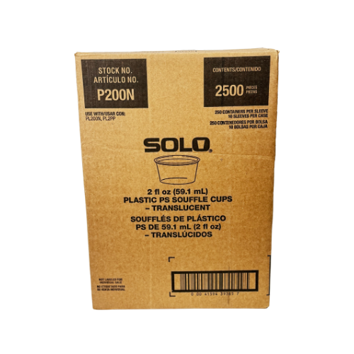 Souffle & Portion Cup 2 OZ PP Black 2500/Case