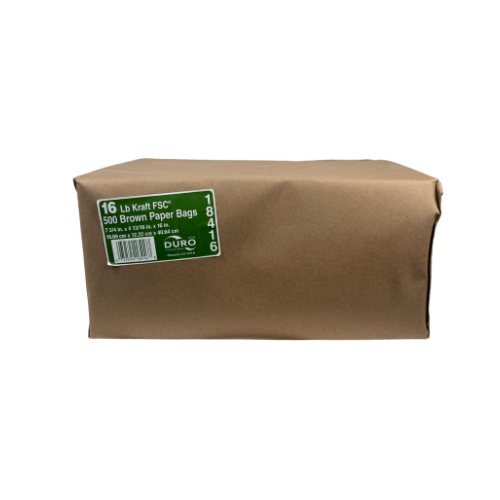 Duro® Bag 16X7.75X5 IN 16 LB Kraft With Self-Opening Closure 500/Bundle
