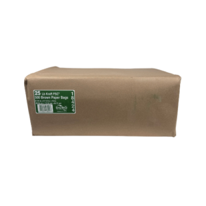 Duro Bag, Kraft, 8.25" x 6.13" x 15.88", 25 lb, 1/BL/500
