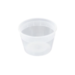 Deli Squat Cup Combo Pack, Translucent, 16 oz