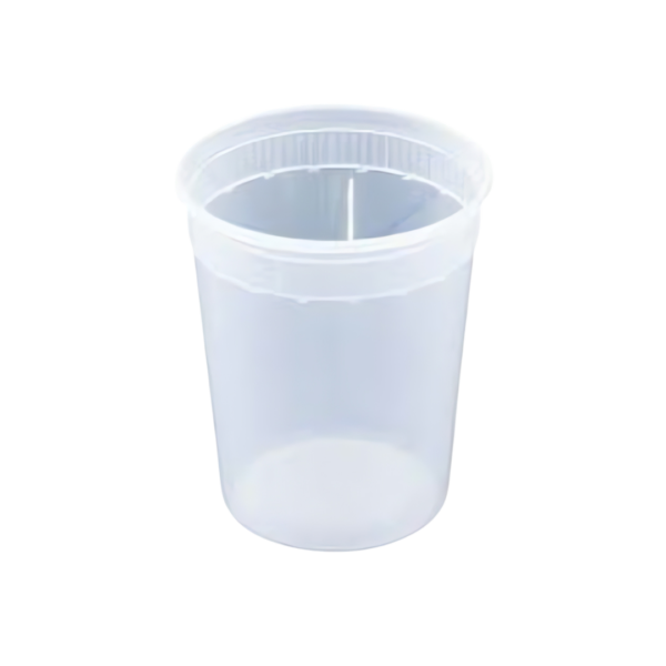 Deli Cup Combo Pack With Plastic Lid, Natural, 32 oz