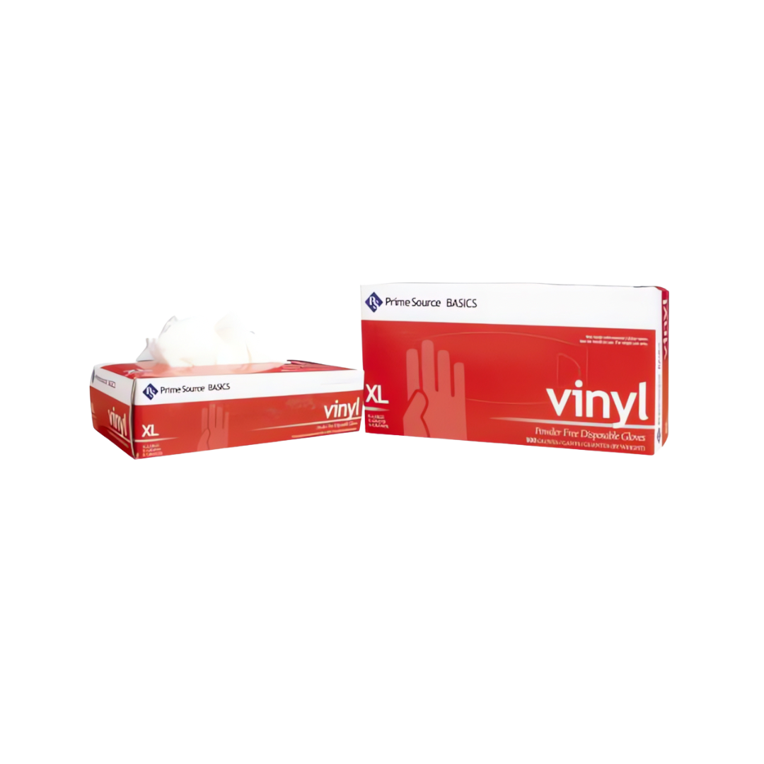Basics Vinyl Powder Free Glove, Clear, X-Large , 1000 Pack