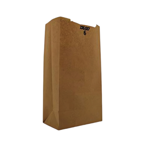 100% Recycled Grocery Bag, Kraft, 6 Lb, 6" x 3.63" x 11.06" - Image 2