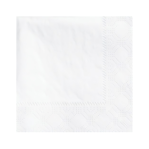 Fold White Tissue Beverage Napkin