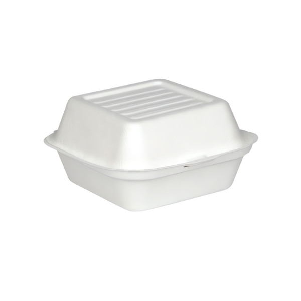 EcoSystems Formulated Molded Fiber Clamshell Container