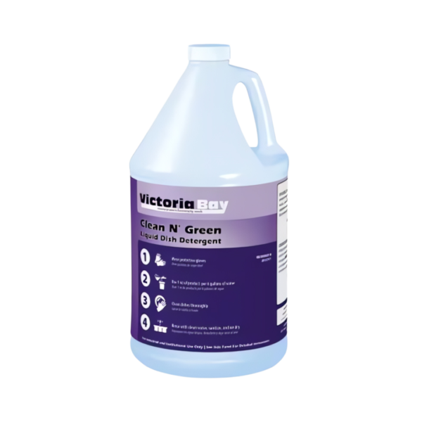 Victoria Bay Clean N’ Green Liquid Dish Detergent 1 GAL 4/Case