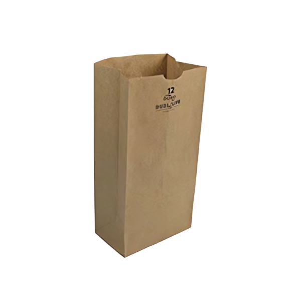 Dubl Life® 12lb 100% Recycled Grocery Bag, Kraft, 7.06″ x 4.5″ x 13.75″