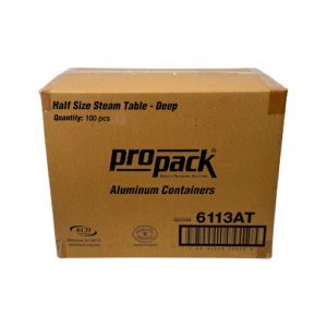 Aluminum Steam Table Lid 1/2 Size, Silver , 100 Pack