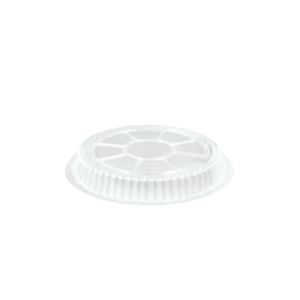 Lid 8" Plastic Clear Round For Container Unhinged 500/Case