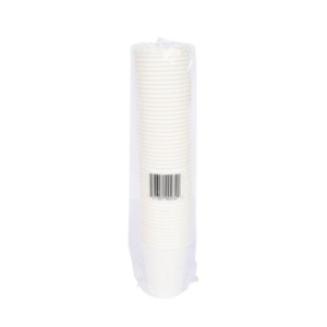 8 oz White Hot Paper Cup , 1000 / pack - Image 2